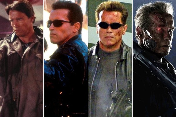 تغییر چهره‌ی آرنولد در طول 31 سال و چهار فیلم نابودگر