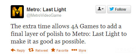 4A Games, Deep Silver, Koch Media, Metro: Last Light
