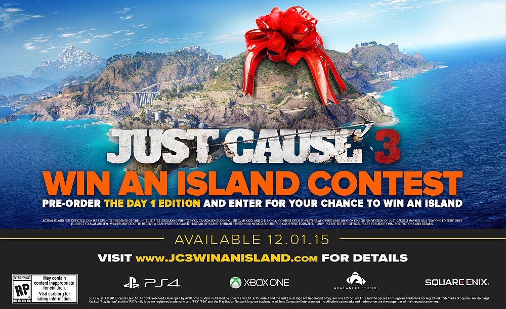 با پیش‌خرید بازی Just Cause 3 برنده یک جزیره شوید