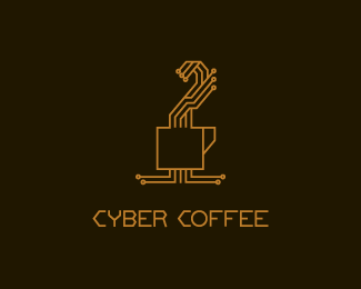cafe-logo_coffee-cup_Cyber-Coffee-by-chrisrojo