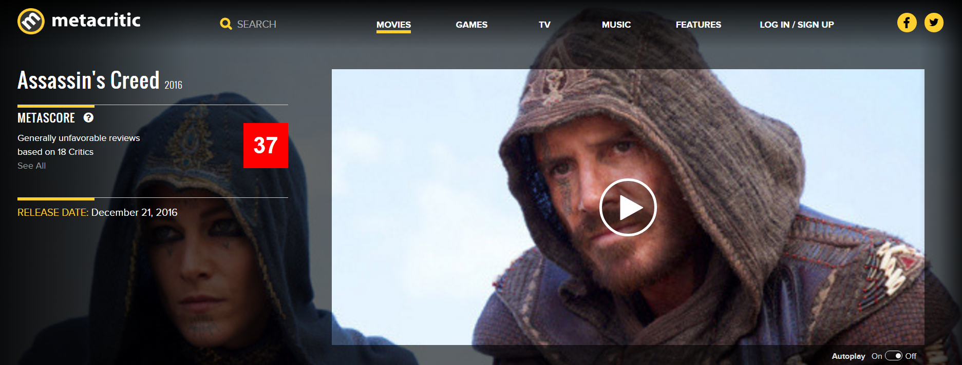 Assassin's Creed Movie, Michael Fassbender