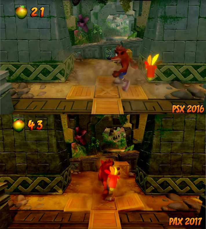 PlayStation Pro, بازی کرش بندیکوت (Crash Bandicoot)