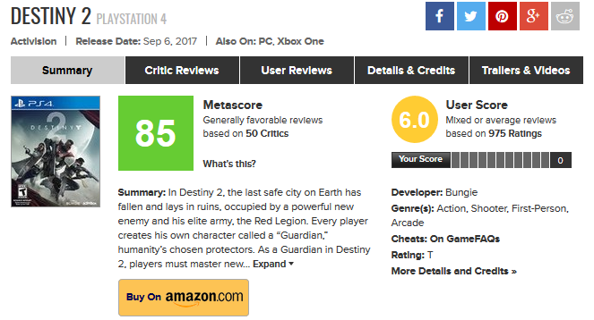 بازی دستینی ۲ (Destiny 2), پی سی گیمینگ (PC Gaming), شرکت اکتیویژن