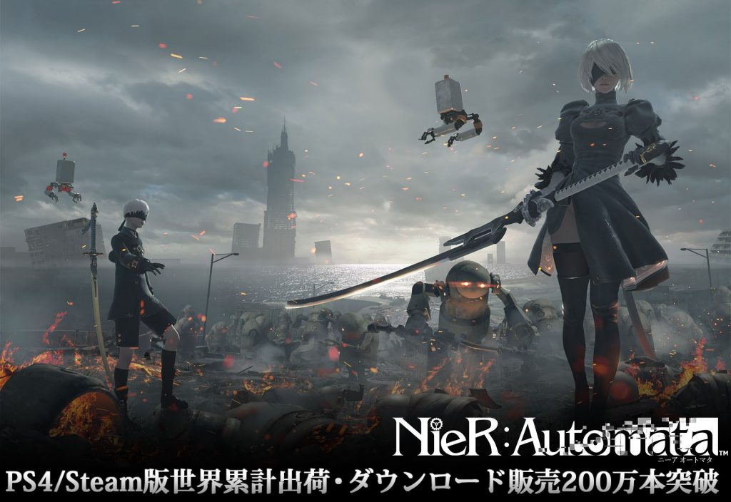 Nier: Automata, Platinum Games, Yoko Taro, پی سی گیمینگ (PC Gaming), شرکت Square Enix, فروشگاه استیم (Steam), کنسول PlayStation 4