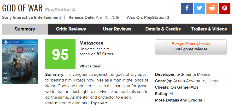 بازی خدای جنگ (God of War)