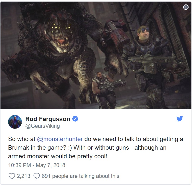 Monster Hunter World, بازی Gears of War, شرکت کپکام (Capcom)