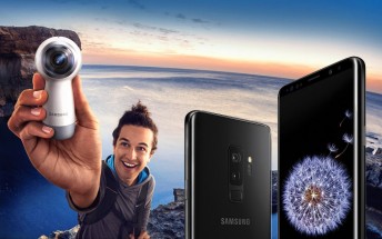 +Samsung Galaxy S9 S9 را به همراه یک دوربین (Gear 360 (2017 رایگان، خریداری کنید