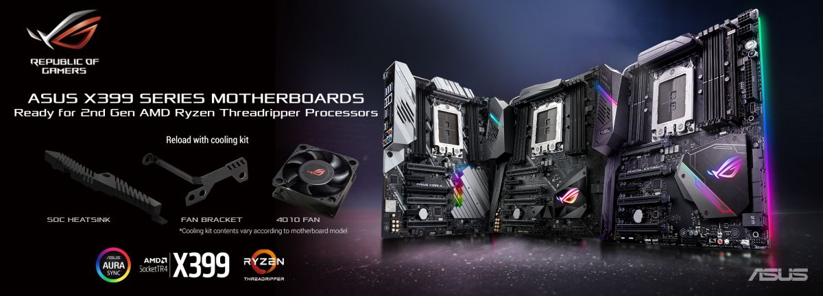 مادربوردهای سری X399 ایسوس، بهترین انتخاب برای نسل دوم پردازنده‌های AMD
