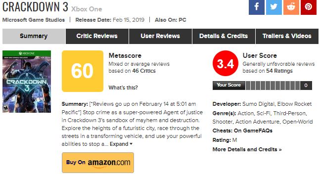 بازی Crackdown 3, پی سی گیمینگ (PC Gaming), شرکت مایکروسافت (Microsoft)