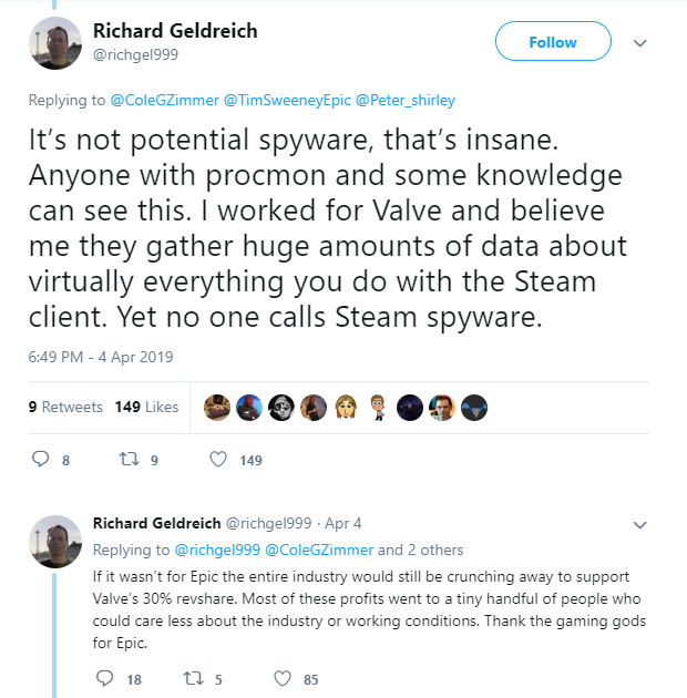 اپیک گیمز استور (Epic Games Store), پی سی گیمینگ (PC Gaming), شرکت والو (Valve), فروشگاه استیم (Steam)