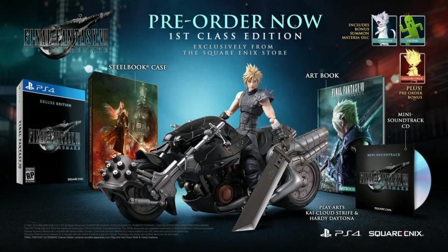 Square Enix ازنسخه‌ی Collector بازی Final Fantasy VII Remake رونمایی کرد