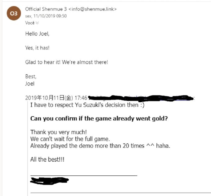 Deep Silver, Shenmue 3