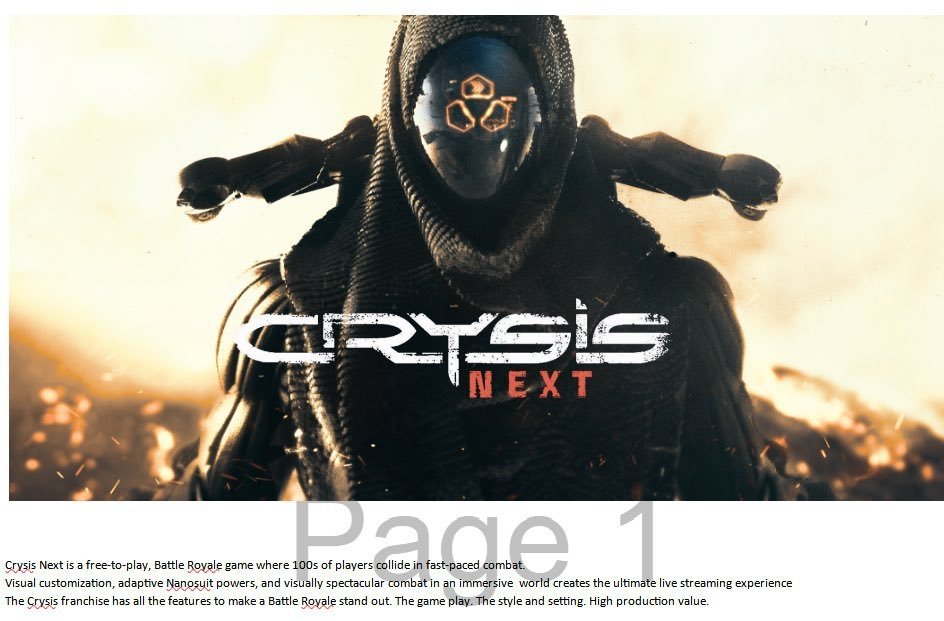 Crysis Next