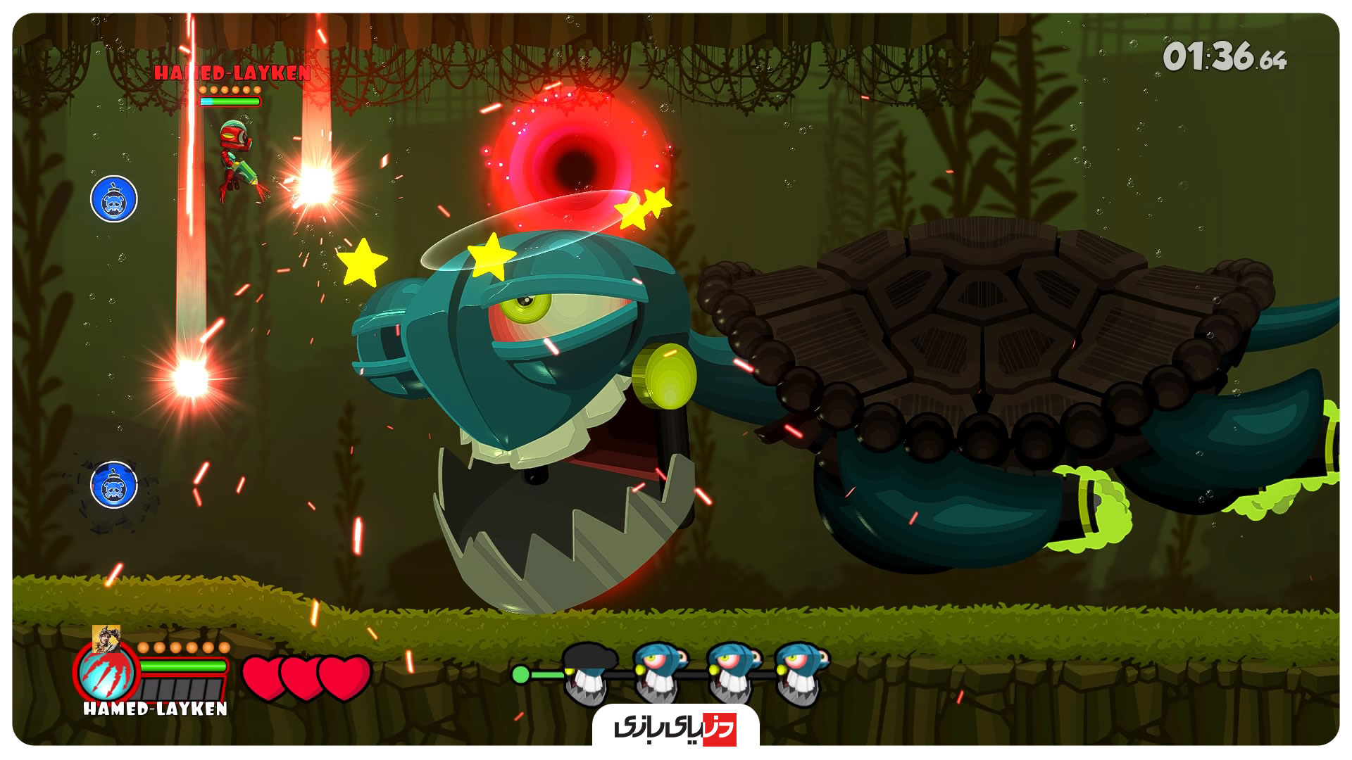 گیم پلی بازی swimsanity