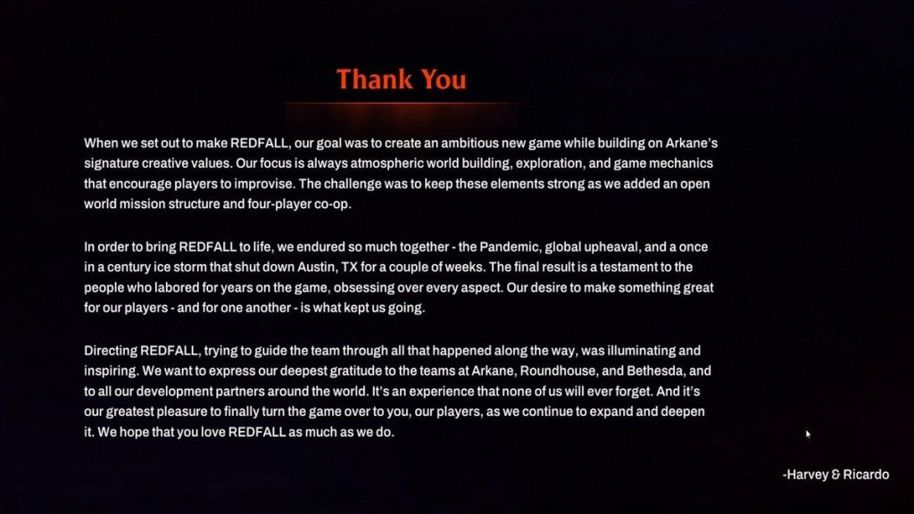 اشاره سازندگان بازی Redfall به دشواری توسعه در بازی 