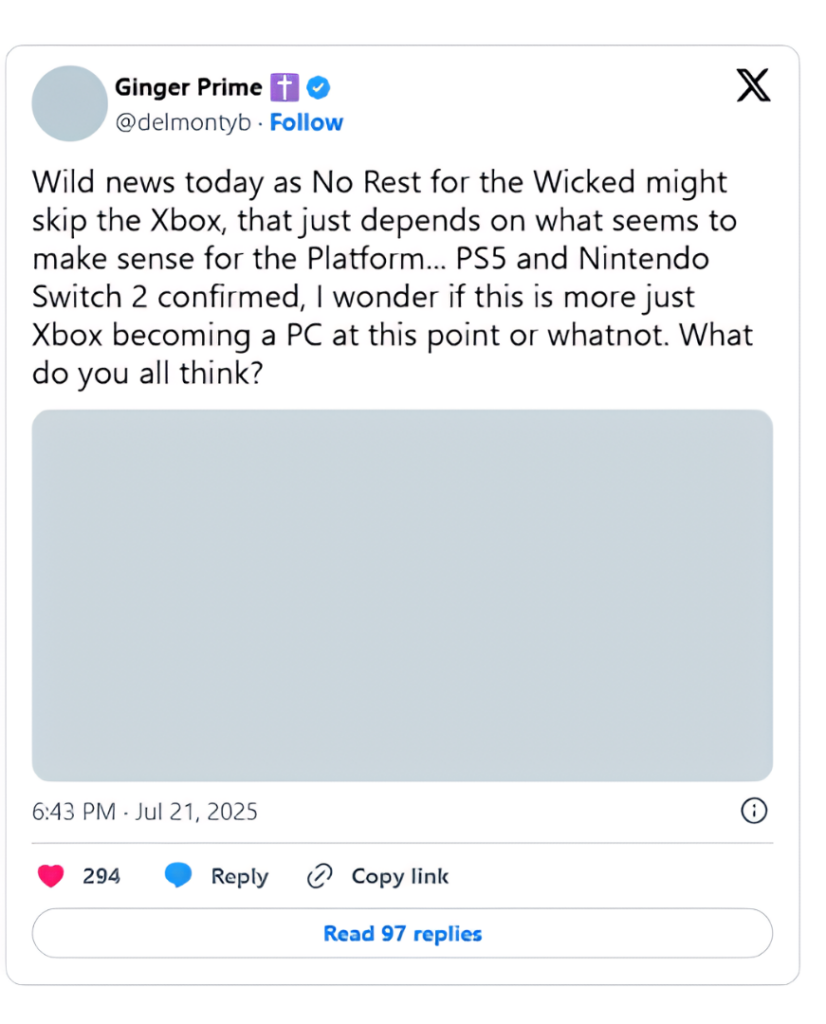 No Rest for the Wicked برای ایکس‌باکس