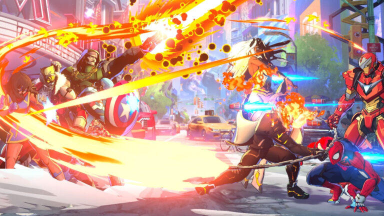 اسپایدرمن و گوست رایدر در میدان نبرد Marvel Tōkon: Fighting Souls