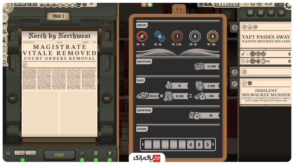 بررسی بازی News Tower